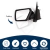 For Ford F150 2021-2024 Door Mirror Assembly with Chrome Back