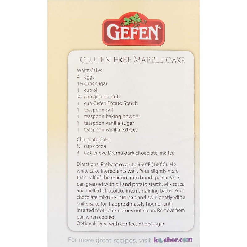 Gefen Pure Gluten Free Potato Starch, 24oz for Cooking &