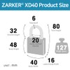 [ZARKER XD40] Heavy Duty Outdoor 4-Digit Combination Padlock for Locker,