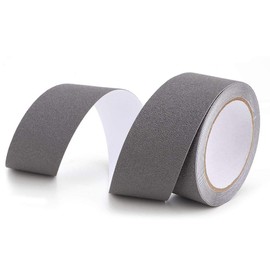 Hilitand PEVA/PU Anti Slip Tape Rubber Non-slip Tape Floor Stair Step Anti Slip Abrasive Safety Strip 5m for Stairs, Tread Step.(Gray)