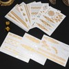 80+ Patterns Gold Festival Tattoos, Metallic Tattoo, Waterproof, Temporary Tattoos