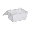 Wenko Adria Storage Basket with Lid, White, 14 x 19