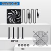 GeeekPi 120mm USB PC Fan 5V with L/M/H 3-Degree Speed