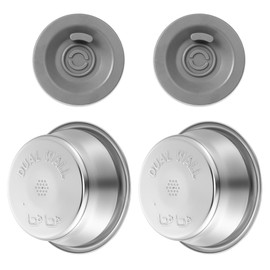 Dunkive 2 Pack 54mm Dual Wall Portafilter Basket Compatible with Breville Espresso Machines BES860XL/11.41, BES870, BES880, BES875, 18–22g Capacity Two Cup Dual Wall Filter Replacement