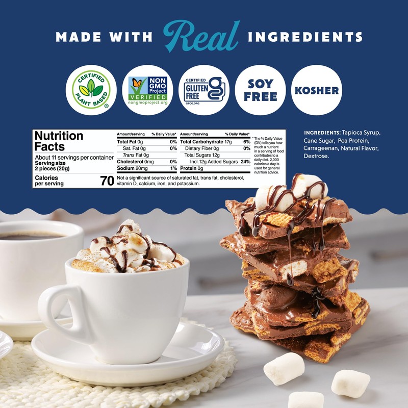 GoodMallow Mini Vegan Marshmallows - Kosher Halal Dairy & Gluten