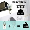 TSBSHum 20 Pack Ceiling Roller, Sliding Curtain Gliders with Wheels,