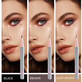 Pack of 3 Girl Freckle Pen, Natural Lifelike Freckle Makeup Pen, Waterproof Durable Sopt Pen with Soft Dot with Freckle Remover Pen