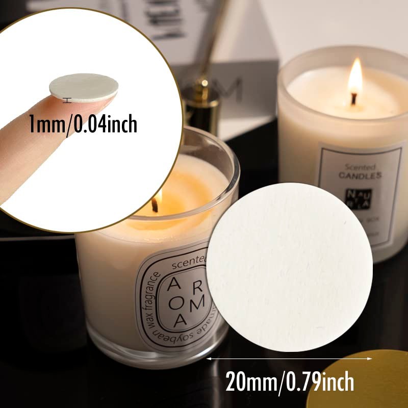 160 PCS Candle Wick Stickers, Double-Sided Heat Resistance Wick Stickers