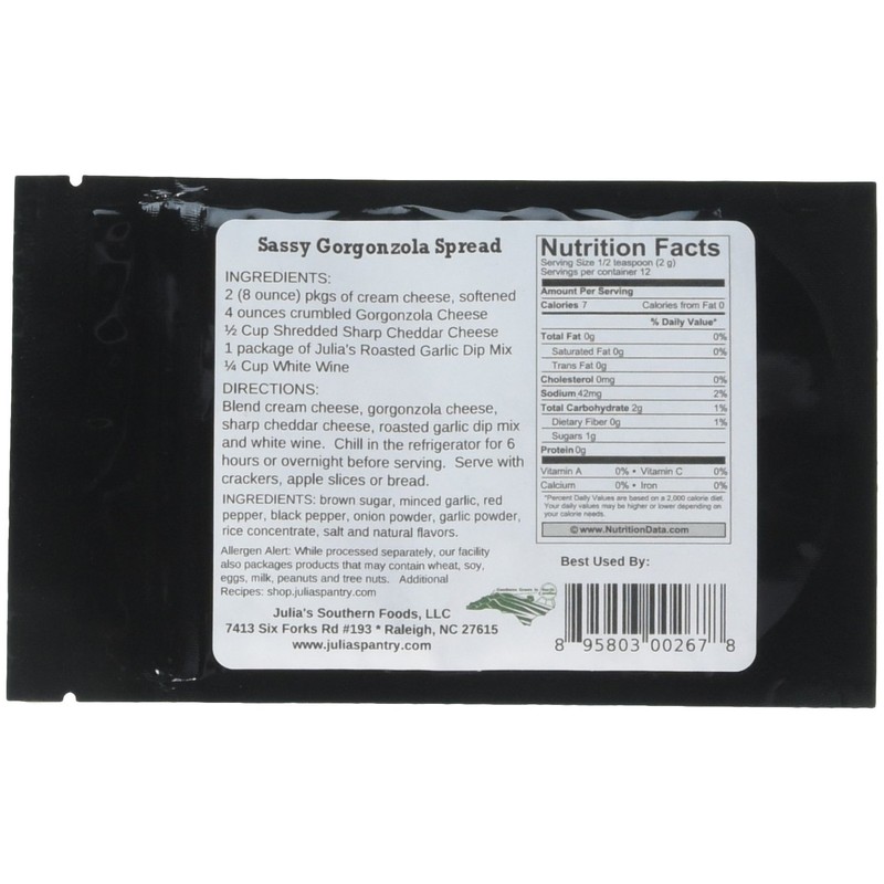 Julia's Sassy Roasted Garlic Dip Mix