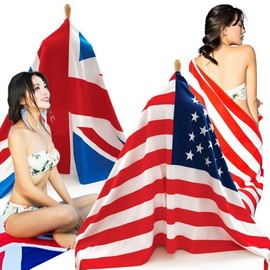 Microfiber large beach towel beach towel lap blanket vacation beach towel summer towel stars and stripes