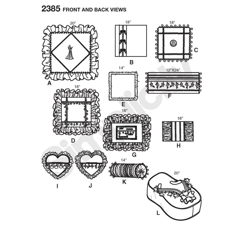Simplicity Sewing Pattern 2385 Home Decorating, One Size by Simplicity