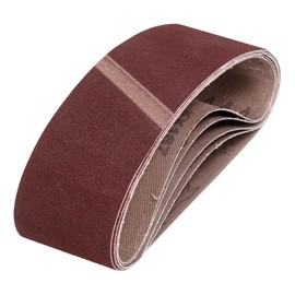 HARFINGTON 4 x 24 Inch Sanding Belts, 5 Pcs 180 Grits Aluminum Oxide Abrasive Belt Sander File Belt for Woodworking, Metal Polishing, Knife Sharpener