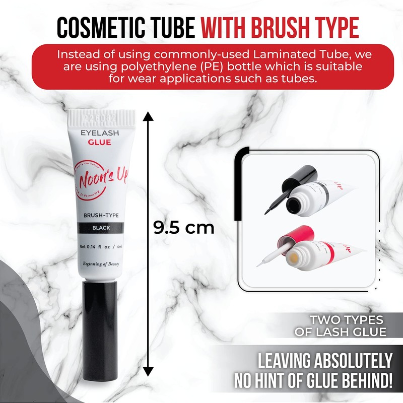 [NOON’S UP Lash Glue] Waterproof 24 Hours Long-Lasting Eyelash Glue: