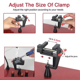 Helping Hands Soldering Magnetic Third Helper hand Station with 4 Solder Magnetic Arms, Welding Gun Holder and Waterproof Large Stable Base for Electronics PCB Clamp Jewelry Crafts Model Repair