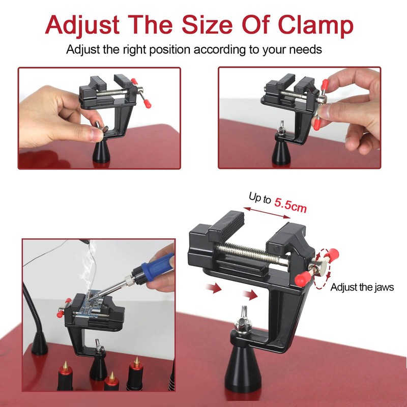 Helping Hands Soldering Magnetic Third Helper hand Station with 4