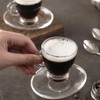 GURUDAR Espresso Cups with Saucers and Spoons Set of 6,
