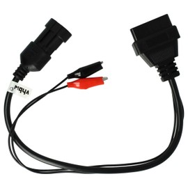 vhbw OBD2 Adapter Cable for OBD Diagnostic Interface Scanner Tool for All Alfa Romeo, Fiat, Lancia and Polonez Models with 3 pin connector.