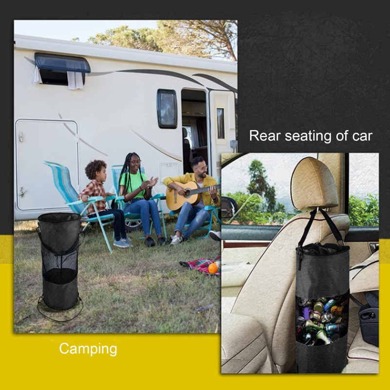 Boat Trash Bag Ventilated Mesh Wear Proof Large Capacity Foldable