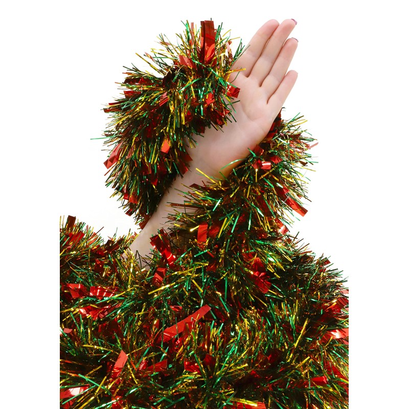 Christmas Concepts® Red/Green/Gold Chunky/Fine Christmas Tinsel - 4 Metre -