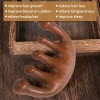 HX YueGouGUHI 로크 빗 2팩 나무 마사지 두피 구아샤 브러시