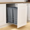 VEVOR Pull-Out Trash Can, 50 QT x2 Double Under Mount