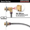 DuraSteel Wall Mount Faucet 90-Degree Elbow - Commercial Kitchen No