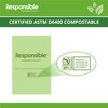 Responsible Products 55 Gallon Kitchen Bin Liners, Certified Compostable, Heavy