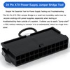 24 Pin ATX Power Supply Jumper Bridge Tool, Black (1)