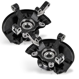 Front Steering Knuckles & Wheel Bearing Hub Assembly Driver and Passenger Side Fit for Jeep Patriot Compass 2007-2017, Fit for Dodge Caliber 2007-2012, 4WD AWD FWD, 2pcs