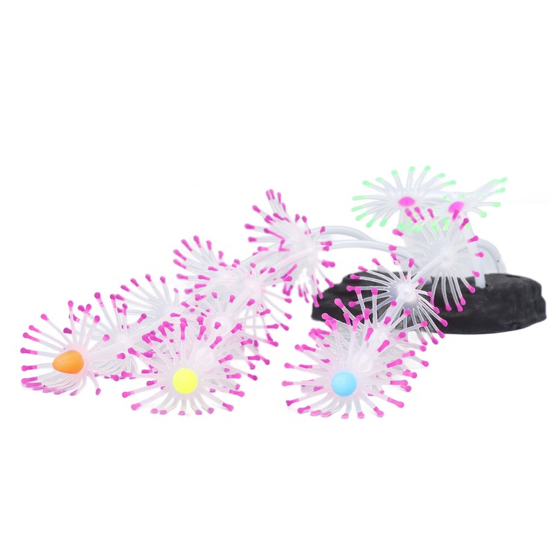 Silicone Glow Fish Tank Decorations Simulation Innovative Landscaping Glowing Artificial