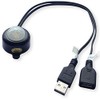 DC 5V 2A PIR Motion Activated Mini Body Sensor Switch with USB Interface Cable for LED Strip Light (with Light Sensor, Black)