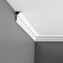 Orac Decor CX141 High Impact Polystyrene Crown Moulding, Primed White. Face: 2-5/8", Length: 78" (4 Pack)
