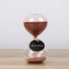 SWISSELITE 60 Minute Clear Glass Hourglass Timer 6.3 Inch Sand