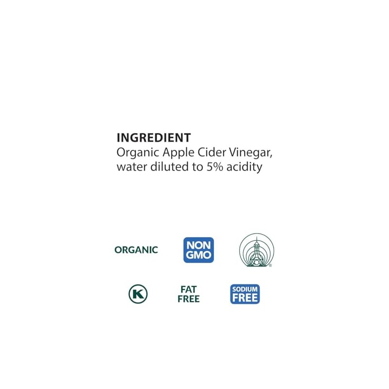 Eden Organic Apple Cider Vinegar, Raw, Unpasteurized with Mother, 16oz