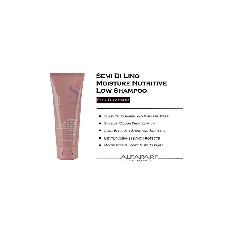 Alfaparf Flaxseed Moisture Nutritive Low Shampoo 75 ml
