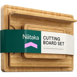 KV Kitchen Tools Nataka bamboo cutting board set of 3 boards Bamboo cutting boards w...
