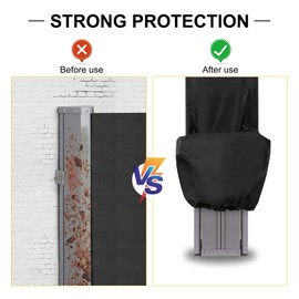 SUDIWEI Accessories Retractable Side Awning Cover (Only Cover，Does not Include Side Awning) Cover Suitable for 63''*236''Retractable Privacy Screen 12''L*6''W*64''H Patio Retractable Awning Cover