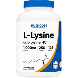 L-lisina L-lysine 250 Tabletas 1,000mg Aminoacido Eg L04 Sabor ND