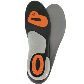 Cleanfeet Gel Comfort Insole, Size 41-45, Special Gel Sole with Active Footbed, Natural Against Odours, with Cushioning, for Work Sports Leisure Shoes, Perfect Pressure Distribution