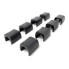 Design61 Clamping Shell Glides, Set of 8, Chair Glides, Floor