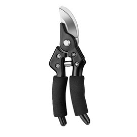 Professional Gardening Scissors - Sharp Bypass Pruner for Grafting, Trimming Flowers, Stems, Branches | Ergonomic Non-Slip Sponge Grip | Ideal for Garden, Lawn, Horticulture | Stainless Steel