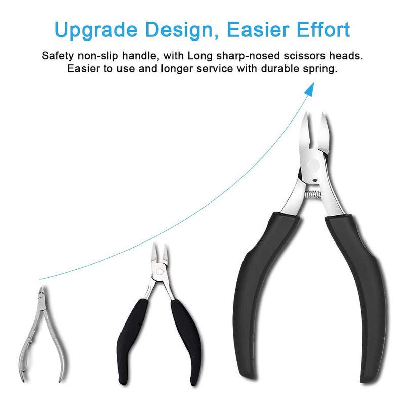 URAQT Toenail Clippers, Professional Nail Clippers for Thick Toenails and