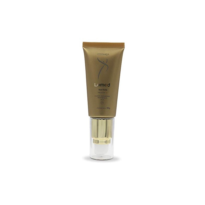 Lumed Base Fluida de Maquillaje, Aclarante y Despigmentante, Protector Solar