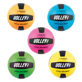 John 52809 Volleyball Neon Grip Size 5 Assorted (Assorted | Random Colour)
