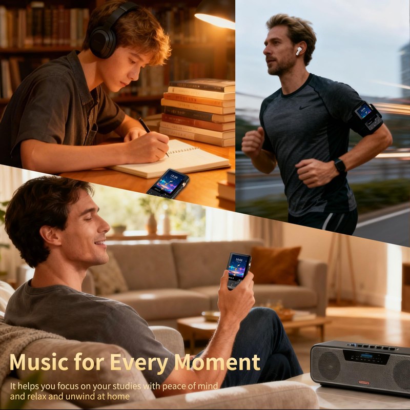 iRive3 MP3 Player Clear HiFi Stereo Sound 32GB Bluetooth Music