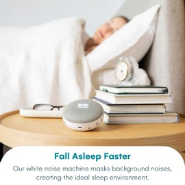 Serene Evolution White Noise Sound Machine - 36 Sound Options and USB Rechargeable - Travel White Noise Machine for Sleeping Adults - Compact Device with Rain, Fan, Ocean, Nature Sounds