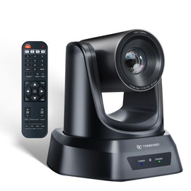 TONGVEO 3X Optical Zoom PTZ Camera HDMI USB 3.0 1080P 60fps 114-Degree Wide-Angle for Video Conference Business Meeting Live Streaming Online Learn with Zoom Skype Teams OBS and More