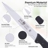 ICEL 4 Inch Paring Knife, Serrated Edge - Point Tip