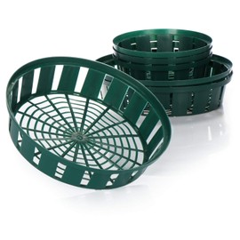 com-four® 6-Piece Set Plant Baskets for Flower Bulbs, Propagation Plant Bowl for Planting and Storing Bulb Plants, Green Bulb Baskets (06-Piece Set Plant Bowl - 22 cm 31 cm)