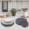 BYKITCHEN Dish Protectors Pads, Gray Dinner Plate Divider Pads, China